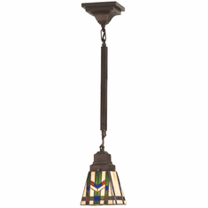 Meyda Lighting 20069 Prairie Wheat Tiffany Mahogany Bronze Mini Pendant Lighting
