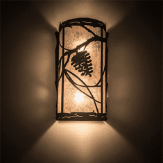 Meyda Custom 200851 Whispering Pines Rustic Light Sconce