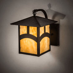 Meyda Custom 201148 Seneca Craftsman Craftsman Brown Outdoor Lighting Wall Sconce