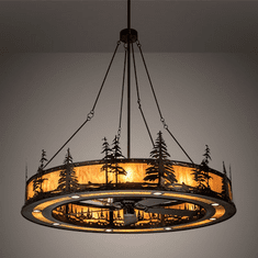 Meyda Custom 217226 Tall Pines Antique Copper / Burnished