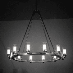 Meyda Custom 203297 Loxley Contemporary Silver LED Chandelier Lighting