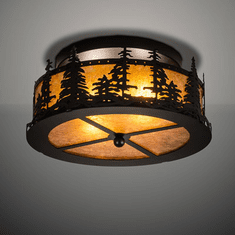 Meyda Custom 217226 Tall Pines Antique Copper / Burnished