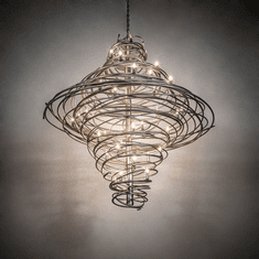 Meyda Custom 219352 Cyclone Modern Steel Lighting Chandelier