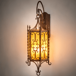 Meyda Custom 220807 Cosette Traditional Mahogany Bronze Sconce Lighting