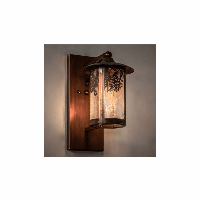 Meyda Custom 221038 Fulton Vintage Copper Exterior Wall Mounted Lamp