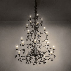 Meyda Custom 221298 Oak Leaf Rustic Timeless Bronze Chandelier Lighting