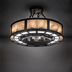 Meyda Custom 221480 Smythe Craftsman Oil Rubbed Bronze LED Ceiling Lighting