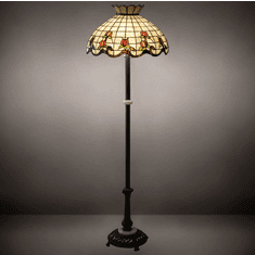 Meyda Lighting 228514 Roseborder Tiffany Floor Lighting