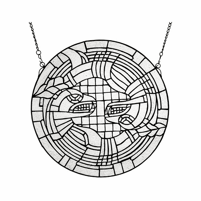 Meyda Lighting 22924 Rattlesnakes Tiffany Medallion Stained Glass Window