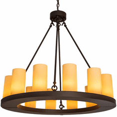 Meyda Custom 230212 Loxley Contemporary Oil Rubbed Bronze Chandelier Light