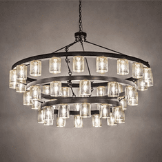 Meyda Custom 231475 Loxley Contemporary Oil Rubbed Bronze Chandelier Light