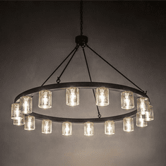 Meyda Custom 231480 Loxley Contemporary Oil Rubbed Bronze Chandelier Lighting