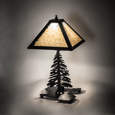 Meyda Custom 233592 Tall Pine Country Lighting Table Lamp