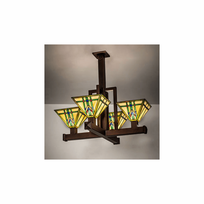 Meyda Custom 235571 Prairie Wheat Bronze Chandelier Light