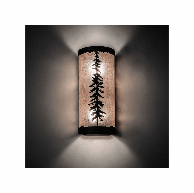 Meyda Custom 236746 Tall Pine Rustic Oil Rubbed Bronze Wall Lighting