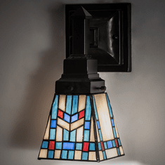 Meyda Lighting 238496 Prairie Wheat Tiffany Mahogany Bronze Light Sconce