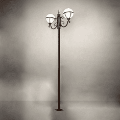 Meyda Custom 238671 Bola Rust Exterior Post Mount Lighting