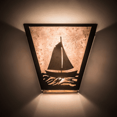 Meyda Custom 23908 Sailboat Country Antique Copper Lighting Sconce