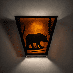 Meyda Custom 23939 Bear Creek Rustic Wall Light Sconce