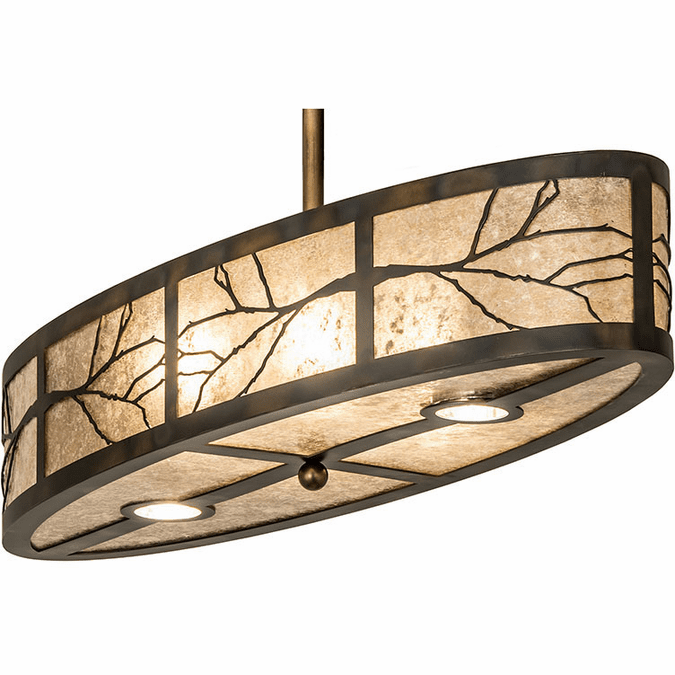 Meyda Custom 245406 Rustic Antique Copper Island Light Fixture MEY245406