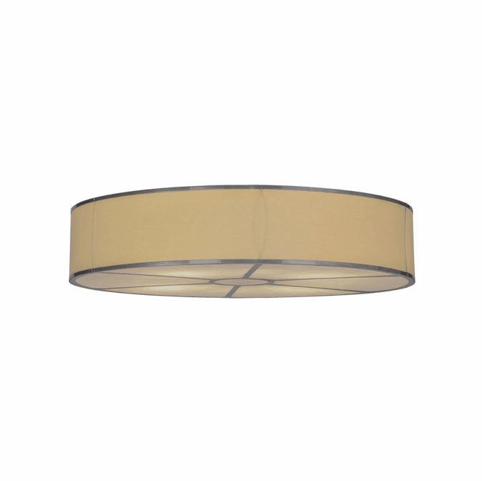 Meyda Custom 246777 Cilindro Nickel Flush Mount Ceiling Light Fixture