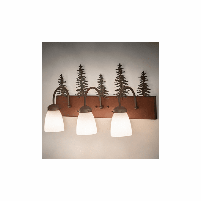 Meyda Custom 249424 Rustic Rust 3-Light Bathroom Light Fixture - CUSTOM ...