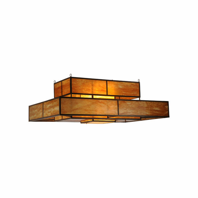 Meyda Custom 249489 Fellowship Contemporary Rust Ceiling Light MEY249489