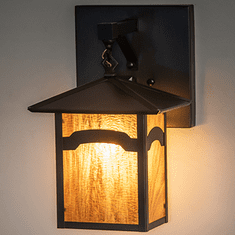 Meyda Custom 250455 Seneca Modern Craftsman Brown Wall Sconce Lighting