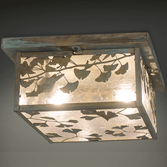 Meyda Custom 251383 Hyde Park Verdigris Flush Lighting