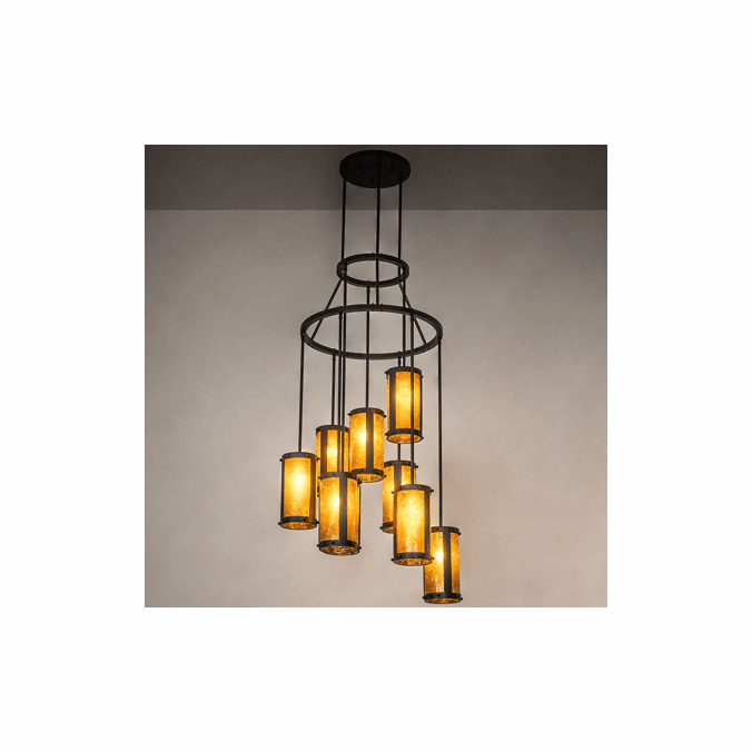 Meyda Custom 252907 Cartier Black Ceiling Lighting Fixture