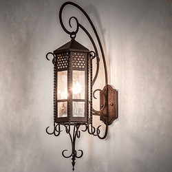 Meyda Custom 252977 Old London Traditional Cafe-Noir Wall Sconce Light