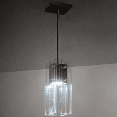Meyda Custom 253891 Shutter Modern Nickel LED Mini Pendant Lamp