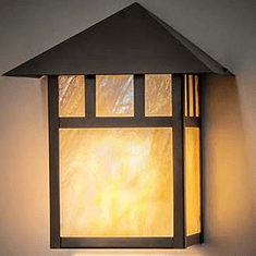 Meyda Custom 254264 Seneca Mission Craftsman Brown Lamp Sconce