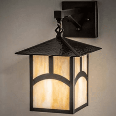 Meyda Custom 254379 Seneca Mission Craftsman Brown Lighting Sconce