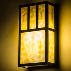 Meyda Custom 254403 Hyde Park Craftsman Brown LED Lighting Sconce