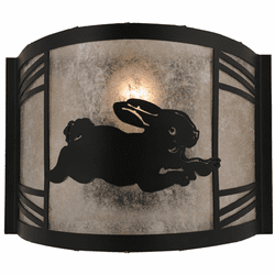 Meyda Custom 254696 Rabbit on the Loose Country LED Wall Sconce