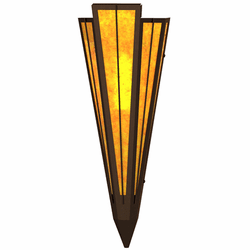 Meyda Custom 255589 Brum Contemporary Timeless Bronze Lighting Sconce