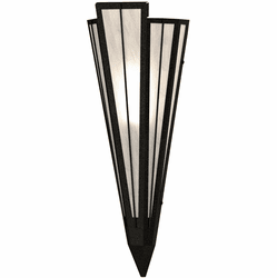 Meyda Custom 255638 Brum Contemporary Black Lighting Sconce