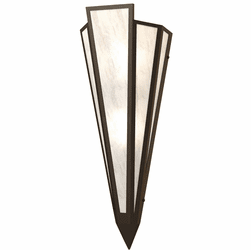 Meyda Custom 255726 Brum Modern Oil Rubbed Bronze Wall Sconce Light
