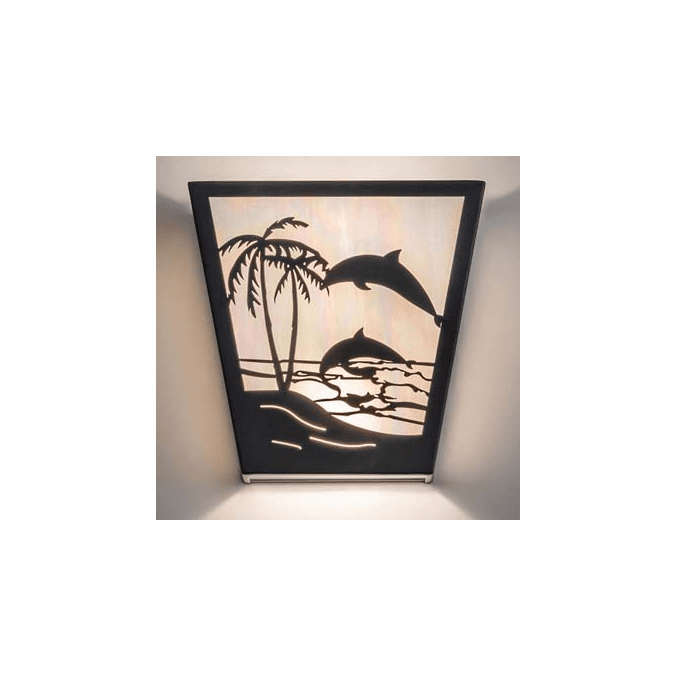 Meyda Custom 259292 Dolphin Dance Modern Wall Lamp