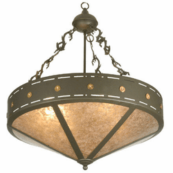Meyda Custom 26923 Craftsman Timeless Bronze Hanging Light