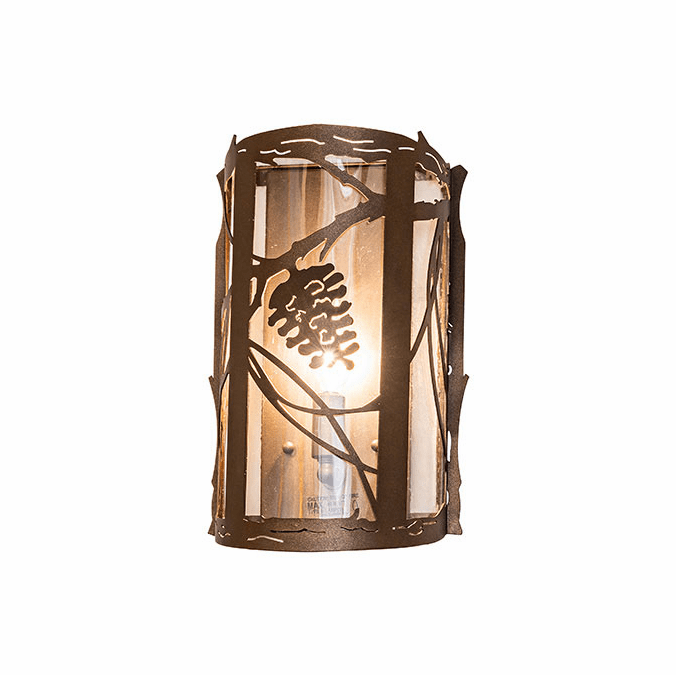 Meyda Custom 269302 Whispering Pines Tyler Bronze Lamp Sconce