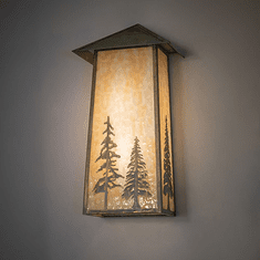 Meyda Custom 269430 Stillwater Verdigris Wall Mounted Lamp