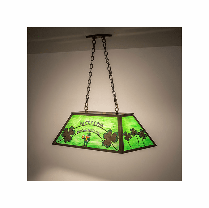 Meyda Custom 270501 Personalized Antique Copper Kitchen Island Light Fixture