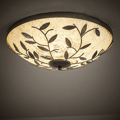 Meyda Custom 271994 Branches Antique Hammered Gold Overhead Lighting