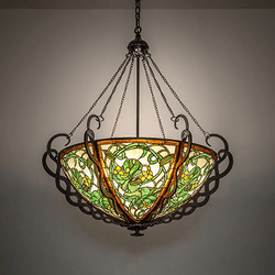 Meyda Custom 27227 Dutchman's Pipe Tiffany Pendant Hanging Light
