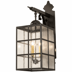 Meyda Custom 272645 Baretta Contemporary Exterior Oil Rubbed Bronze Outdoor Sconce Lighting