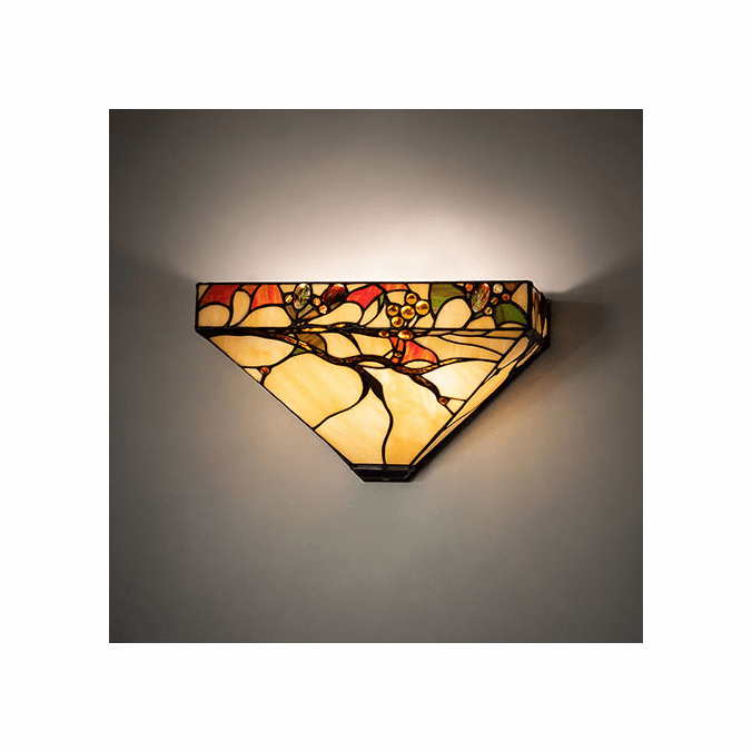 Meyda Lighting 273039 Woodland Berries Tiffany Light Sconce