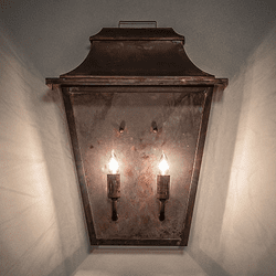 Meyda Custom 273147 Bastille Traditional Vintage Copper Outdoor Wall Lighting Sconce