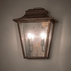 Meyda Custom 273148 Bastille Traditional Vintage Copper Outdoor Wall Light Fixture